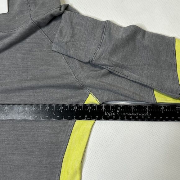 Footjoy Womens Golf Hoodie Sweatshirt, Side Zip Pocket Size XS Gray Yellow NEW - Picture 7 of 15